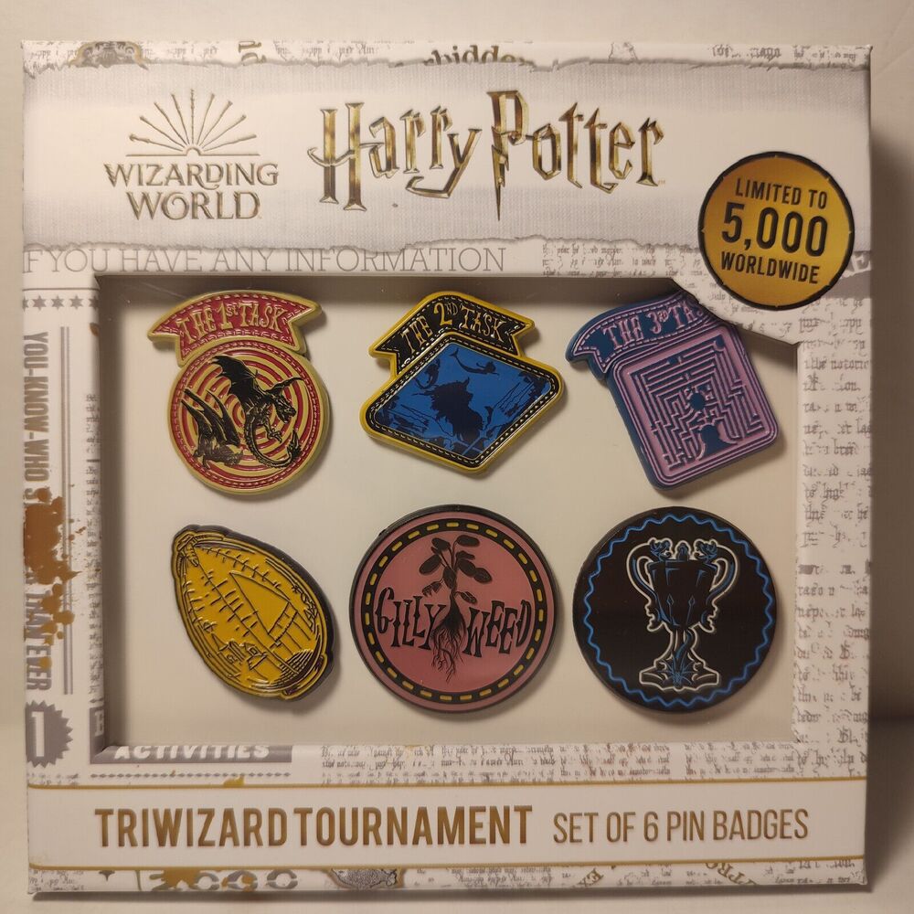 COPY - Harry Potter Triwizard Tournament Enamel Pins Official Pin Badges Set of…